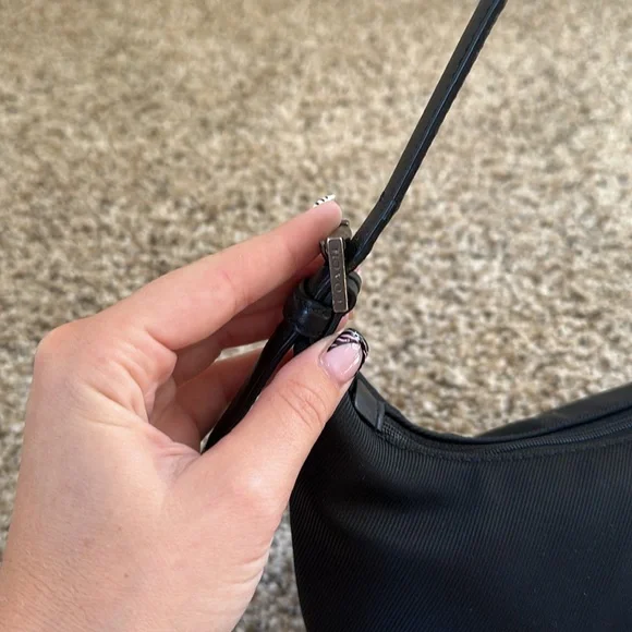 Vintage Coach Black Nylon Mini bag - Picture 4 of 9